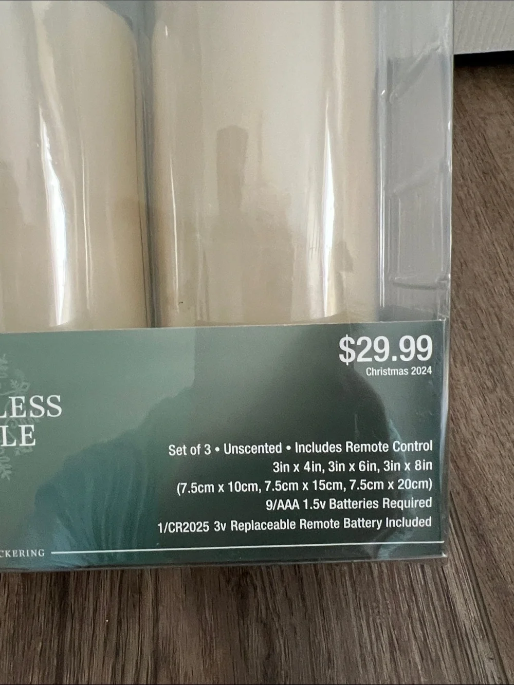 Source Unknown Cream Flameless LED Candle Set with Remote